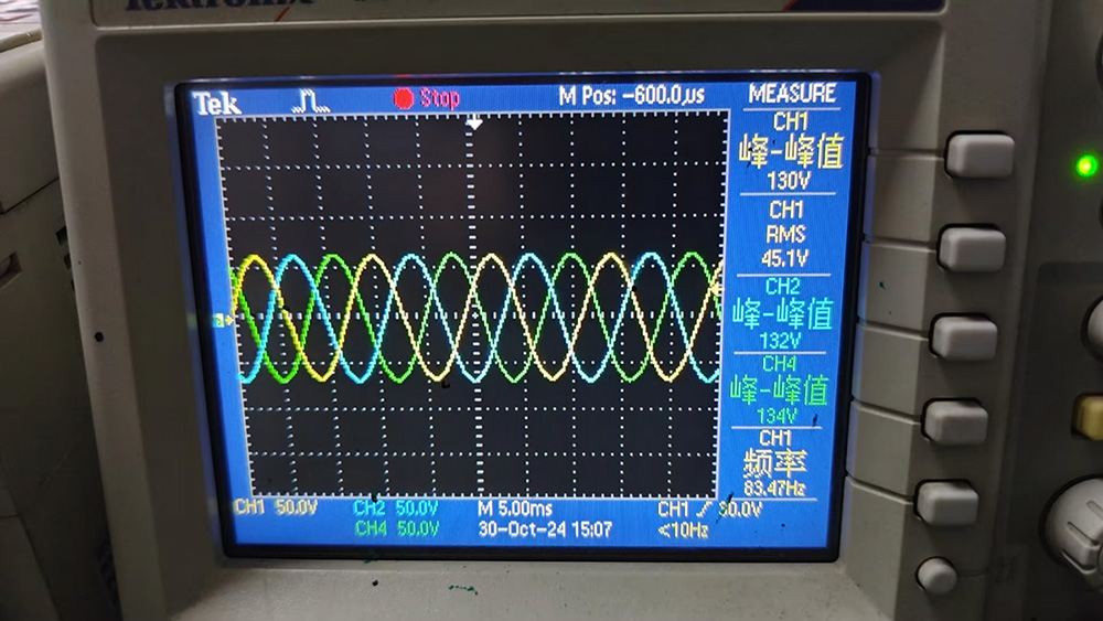 The backemf of the motor